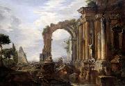 Giovanni Paolo Pannini Capriccio of Classical Ruins Spain oil painting artist
